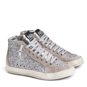 P448 Silver Skate Sneakers
